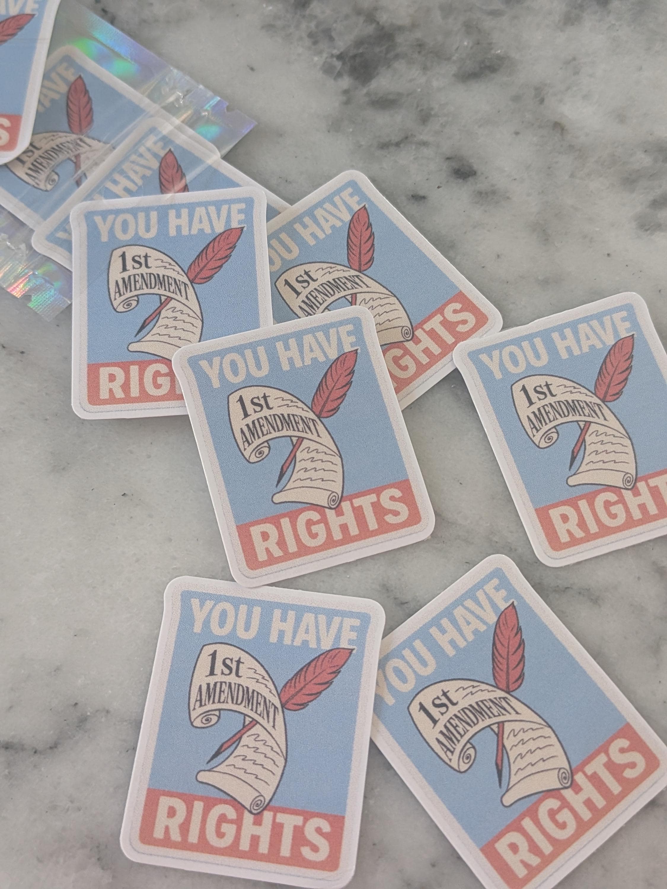 You Have Rights Sticker Pack | First Amendment Free Speech Stickers | 1 ...