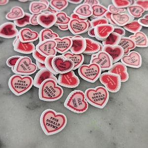 Anti Trump Stickers - 1/2 Inch (dime sized) inconspicuous Stickers-Fuck Trump Sticker Pack-Political Protest Stickers - Activist Decals