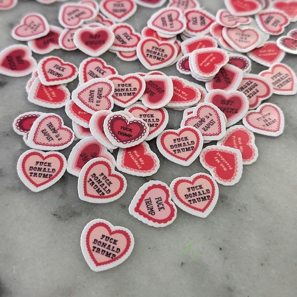 Hartstickers anti-Trump: stickers politieke protesten, stickers activisten