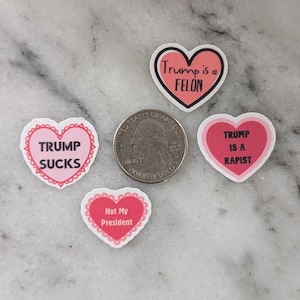 Naklejki antytrumpowe - 1-calowe wodoodporne naklejki winylowe - Pakiet naklejek "Fuck Trump" - Naklejki protestu politycznego - Naklejki aktywistów zdjęcie 2