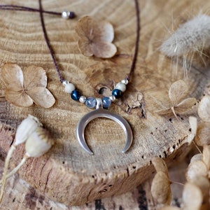 Moon Necklace - Crescent Moon - Silver Jewelry - Handmade Necklace - Moon Symbol - Delicate Necklace - For Her