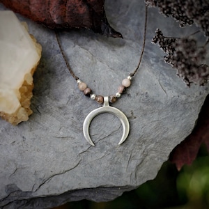 Mondin Necklace - Crescent Moon - Silver Jewelry - Handmade Necklace - Moon Symbol - Mondin - Delicate Necklace - For Her