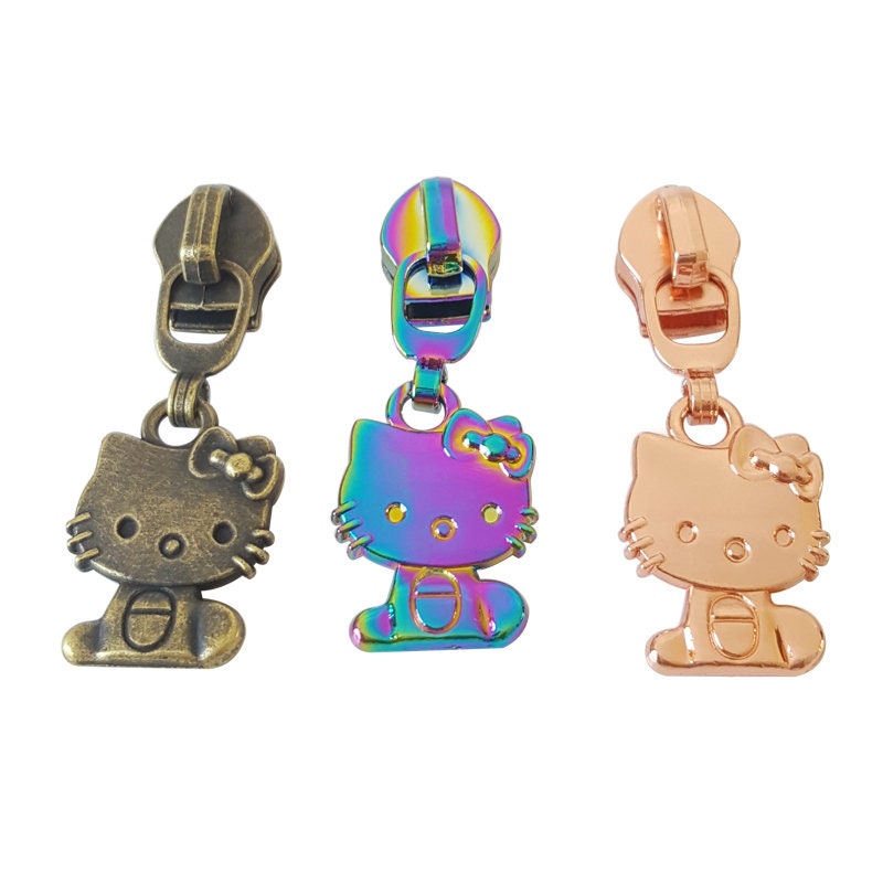 Rainbow Hello Kitty Zipper Pulls - #5 Zipper - Etsy
