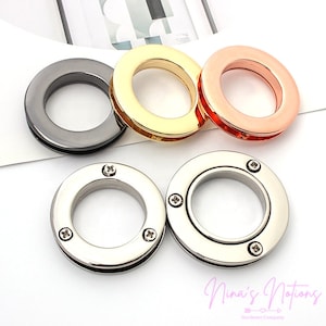 Round Metal Screw Eyelets (4 pc): 10-21mm