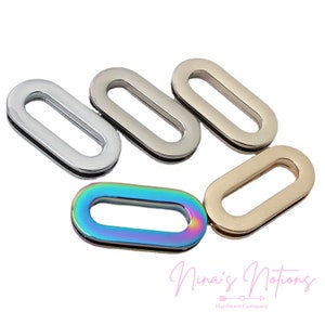 Oval Eyelets (4 pc) | Oblong Metal Screw eyelets