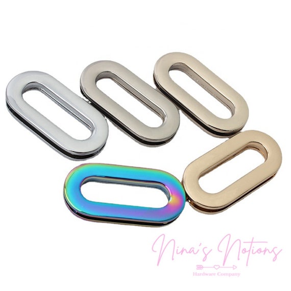 Grommets: Oblong (4 pack) Iridescent Rainbow Grommets: Oblong (4 pack) Iridescent Rainbow