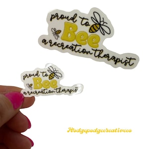 CTRS bee *MINI* sticker | ctrs bee sticker | proud CTRS | ctrs sticker | ctrs | recreation therapy | rec therapist | therapeutic rec