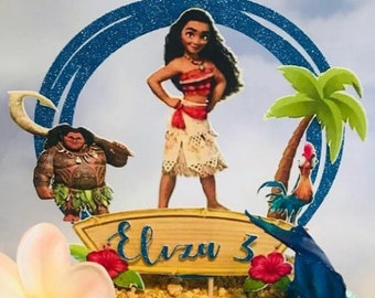 Moana Cake Topper Etsy