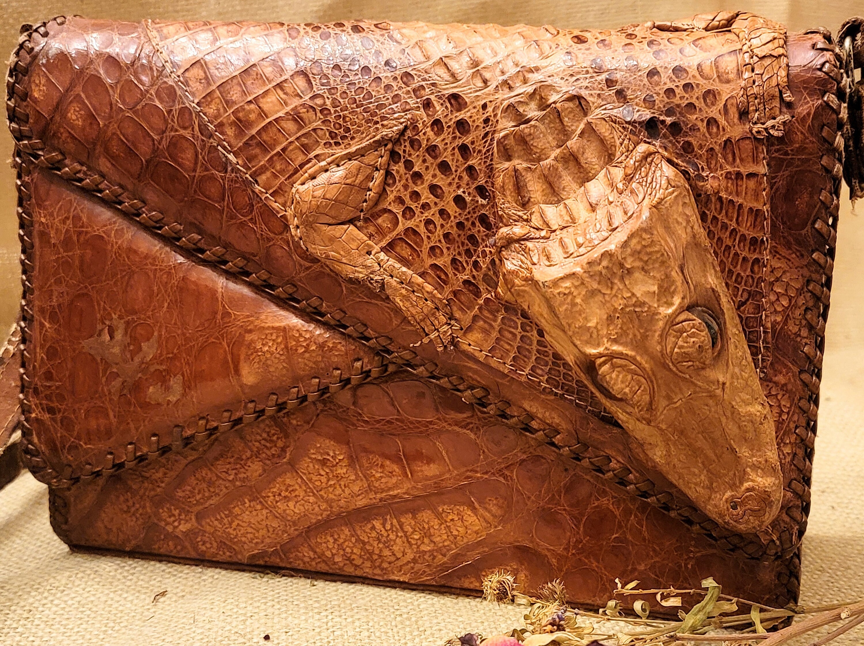 Himalaya Genuine Alligator,Crocodile Leather Skin Men Duffle Bag