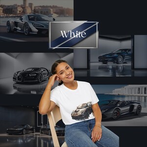 Ferrari Cars Unisex Softstyle T-Shirt, Exotic Car Watercolor Tee, Car Lover Gift, Graphic Tee, Streetwear Shirt