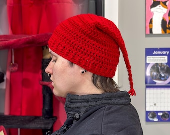 Melt The ICE Single Tassel Beanie, Handmade Crochet Protest Hat