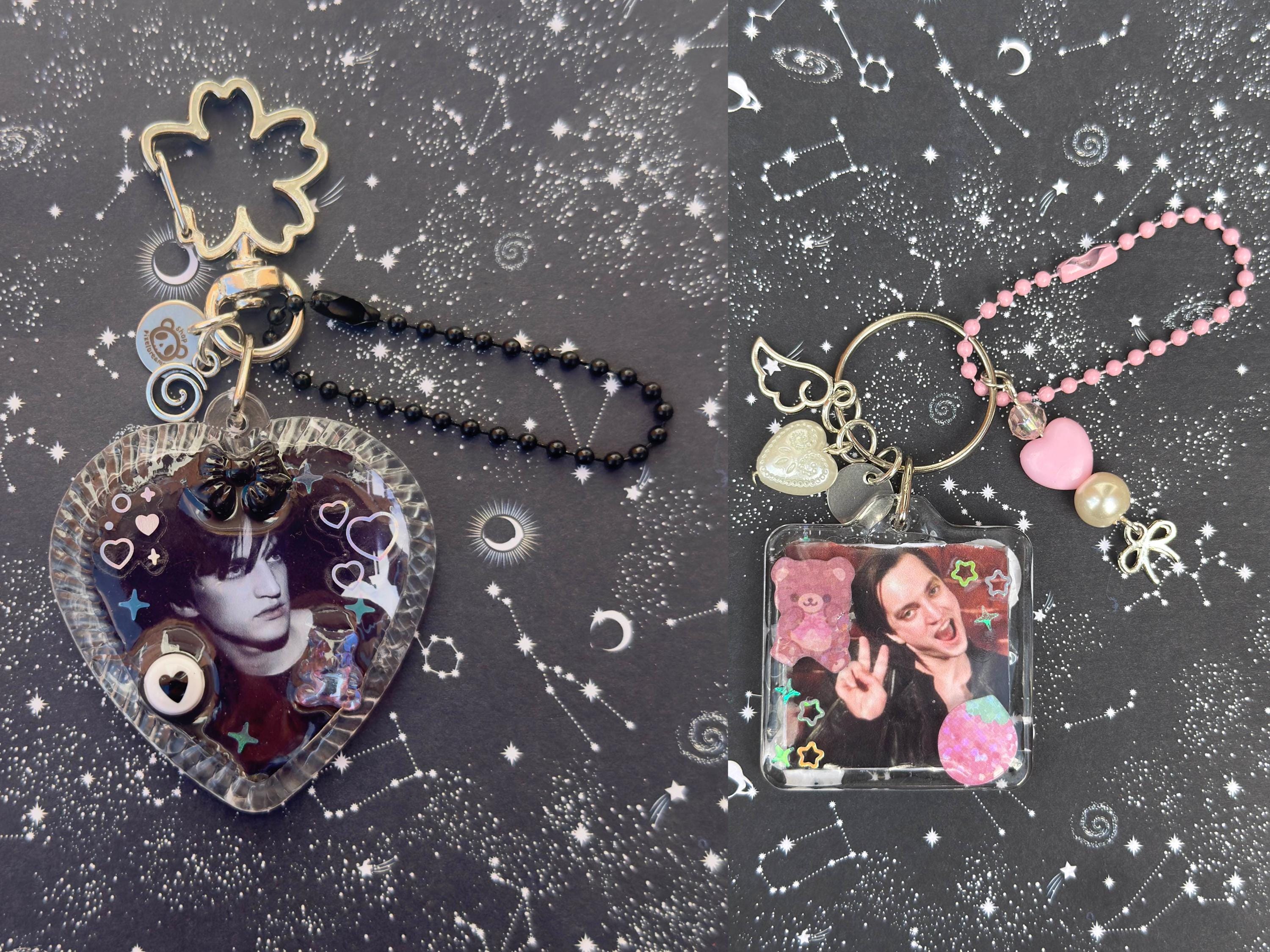 Richard Harmon Resin Coated Bag Charm Trinket Keychain | Fanmade