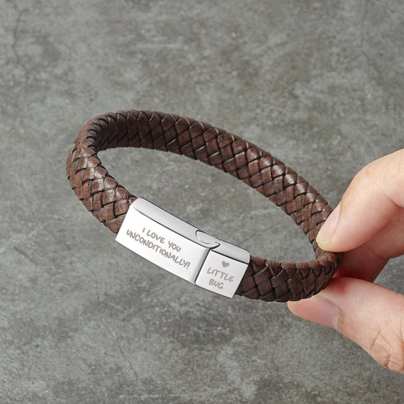 Son Personalized Bracelet Christmas Gift for Son Gift From Mom