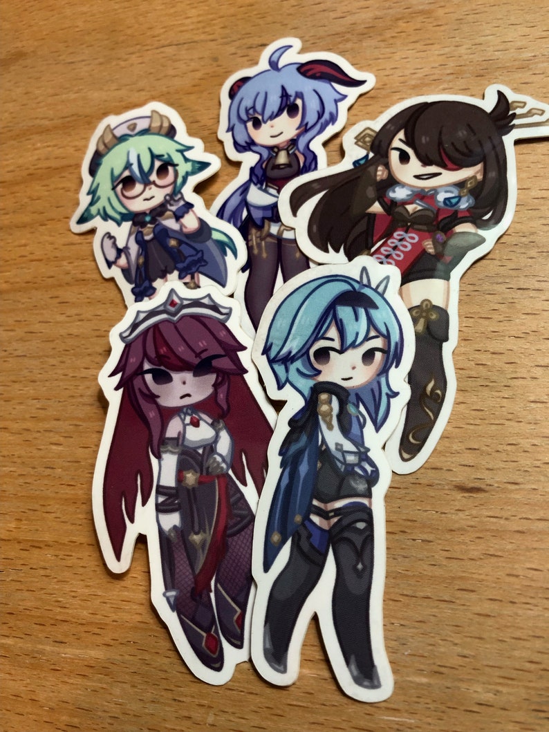 Ganyu Genshin Impact Vinyl Sticker Etsy