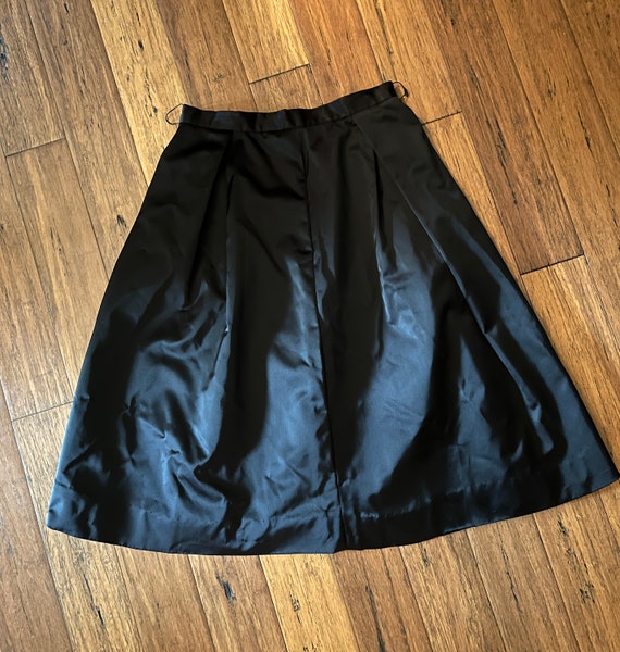 Vintage black taffeta skirt