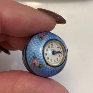 vintage C. Bucherer Lucerne enamel pendant watch