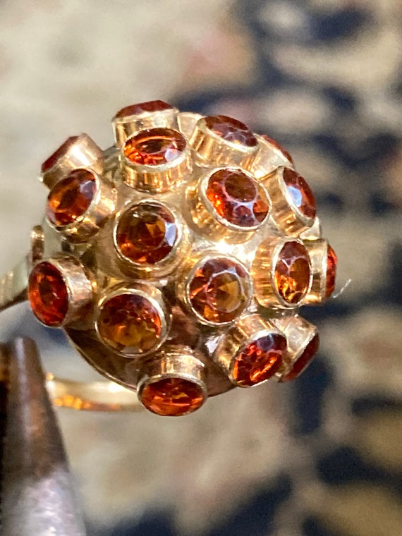 Vintage H. Stern Sputnik ring /multiple citrine ri