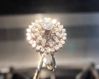 Vintage diamond cocktail ring