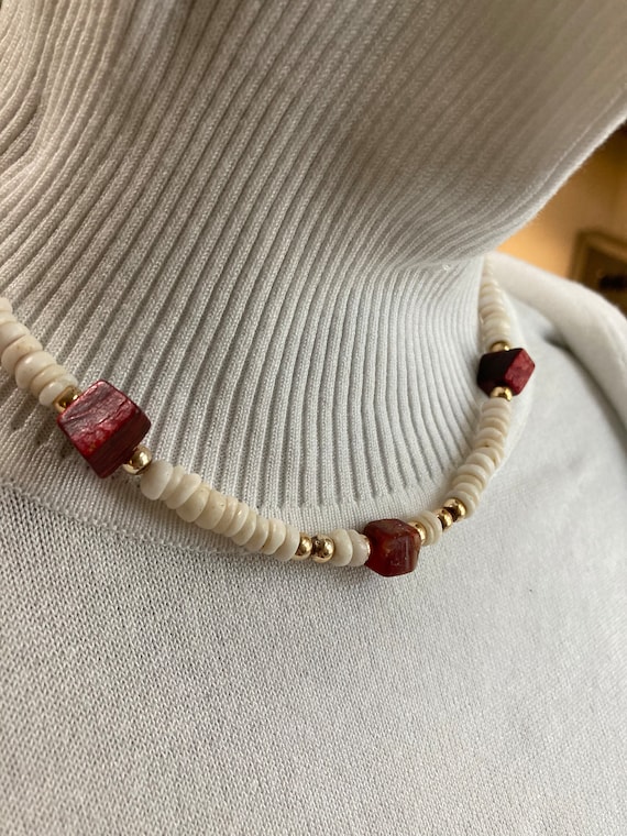 Vintage pukka shell necklace - image 1