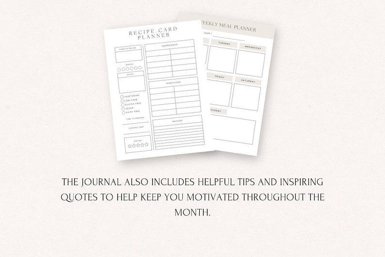 Weight Loss Tracker Canva Template Wellness Fitness Planner Mental