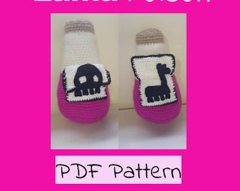 Lama Llama Poison bottle crochet pattern