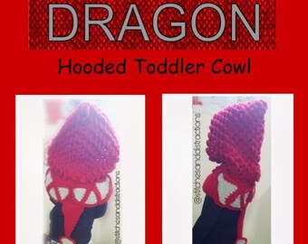 Dragon Toddler Hooded Cowl Pattern