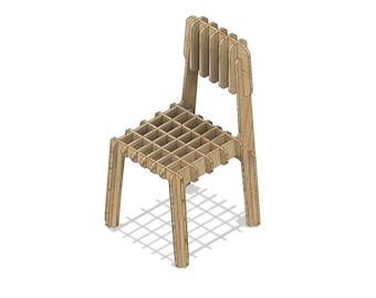 Archivo de silla CNC Archivos DXF de muebles CNC Descarga instantánea