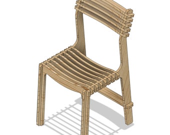 CNC Stuhl DXF Dateien CNC Möbel Sofortdownload