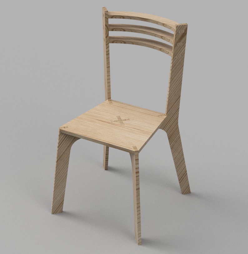 Flat Pack Chair CNC File CNC Furniture DXF Files Instant Download - Etsy
