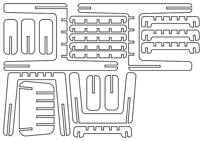 CNC Chair File CNC Furniture DXF Files Instant Download Etsy