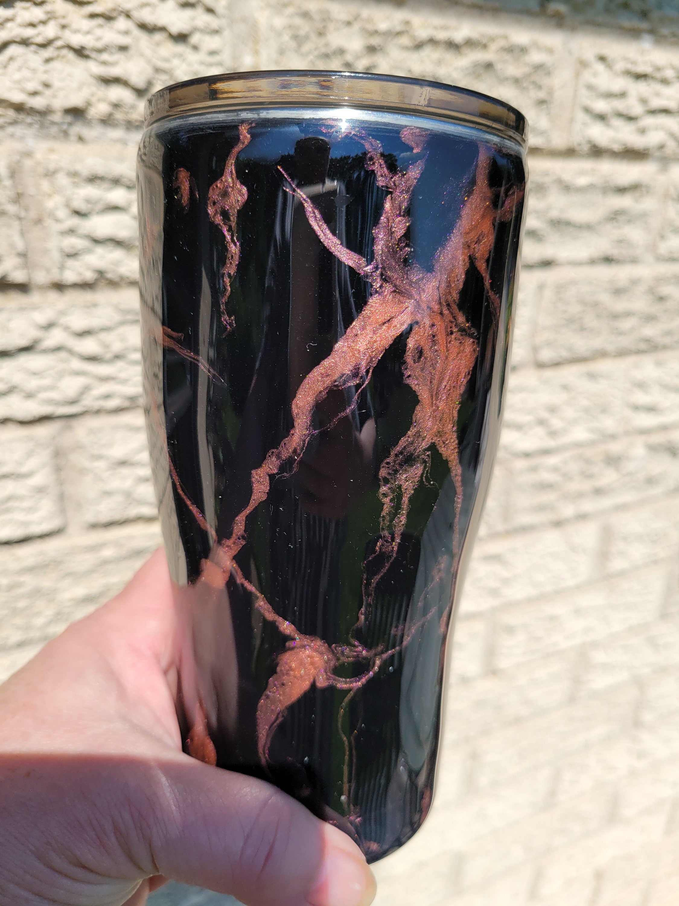 Insulated Tumbler Hand Decorated Tumbler/cup Stainless Steel Etsy