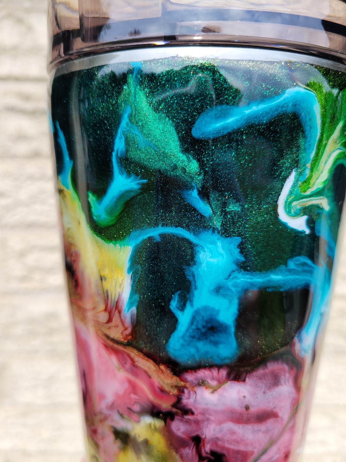 Insulated Tumbler Hand Decorated Tumbler/Cup Stainless Steel Etsy