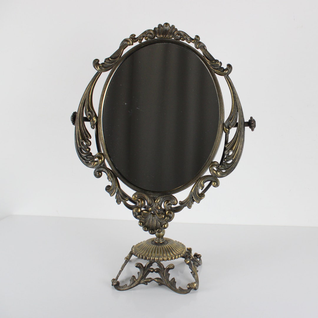 Large Victorian Style Brass Vintage Antique 1900s 20thc Tabletop