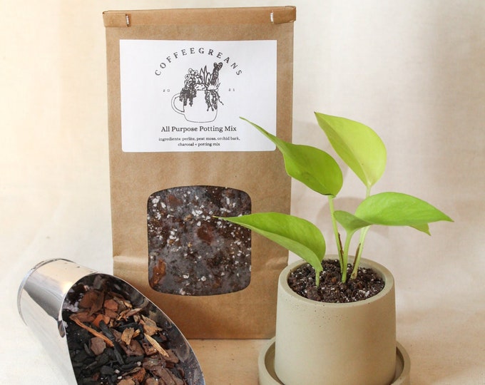 All Purpose Potting Mixture | Organic Houseplant Growing Medium | Premium Potting Soil | Houseplant Supplies | 1 LB Bag
