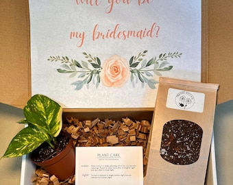 Bridesmaid & Maid of Honor Proposal Plant Gift Box