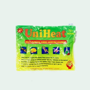 HEAT PACK for Shipping Plants in Fall + Winter | 72+ Hour Heat Pack Add-On | Cold Weather Insurance