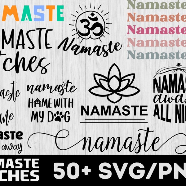 Namaste SVG, Namaste SVG Bundle, Spiritual Svg, Namaste,  Namaste Png