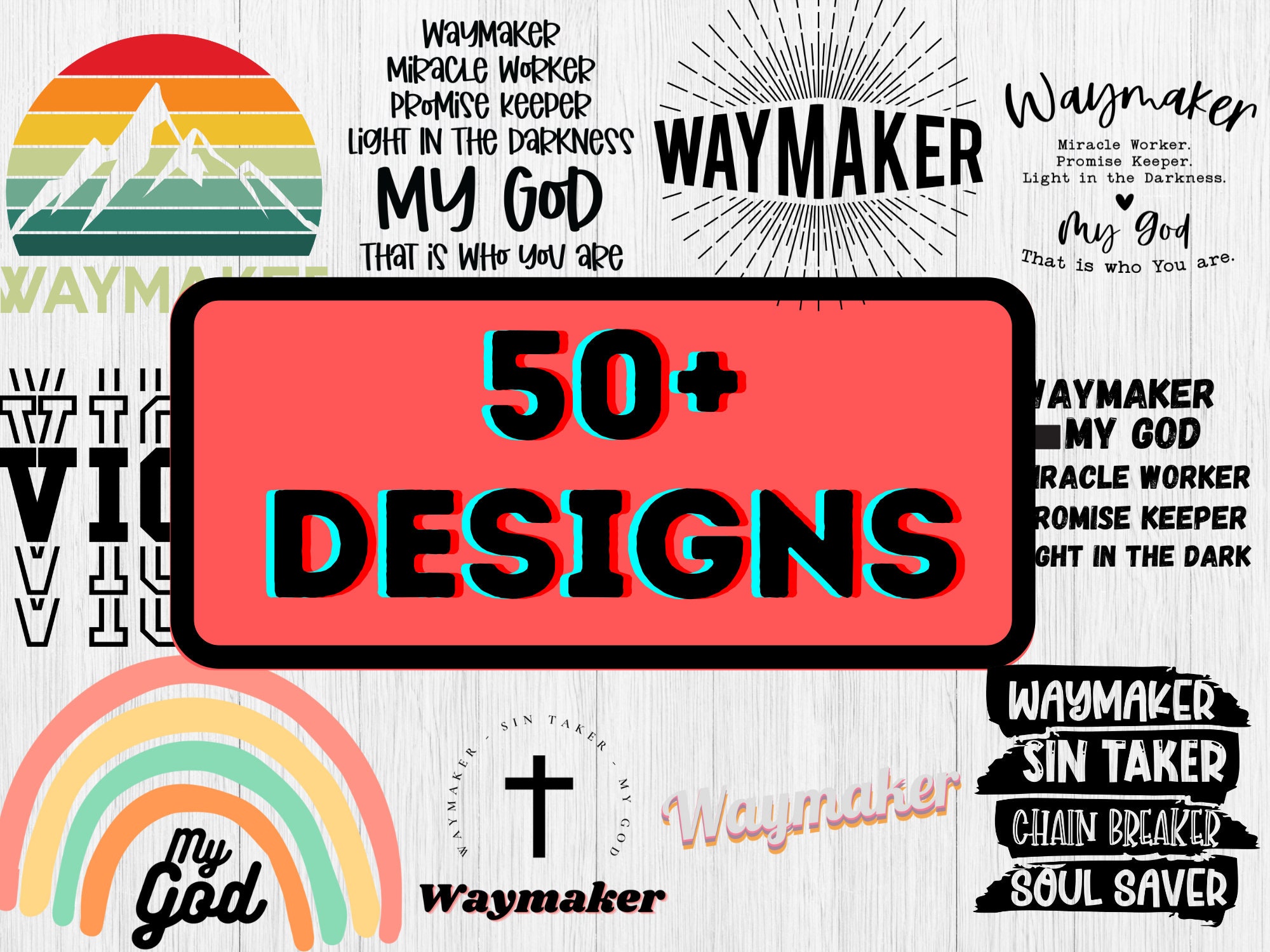Waymaker Svg Bundle Waymaker Png Way Maker Quotes Etsy