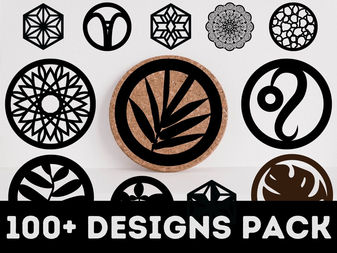 100 Coasters SVG Bundle , Coaster Svg , Car Coaster Svg , Car Coaster