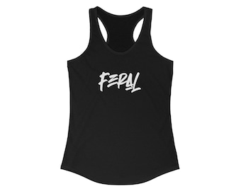Feral tank top, summer tank, edgy streetwear, grunge-inspired tank, festival wear, skate shirt, women&#39;s tank, unisex tank, feral shirt