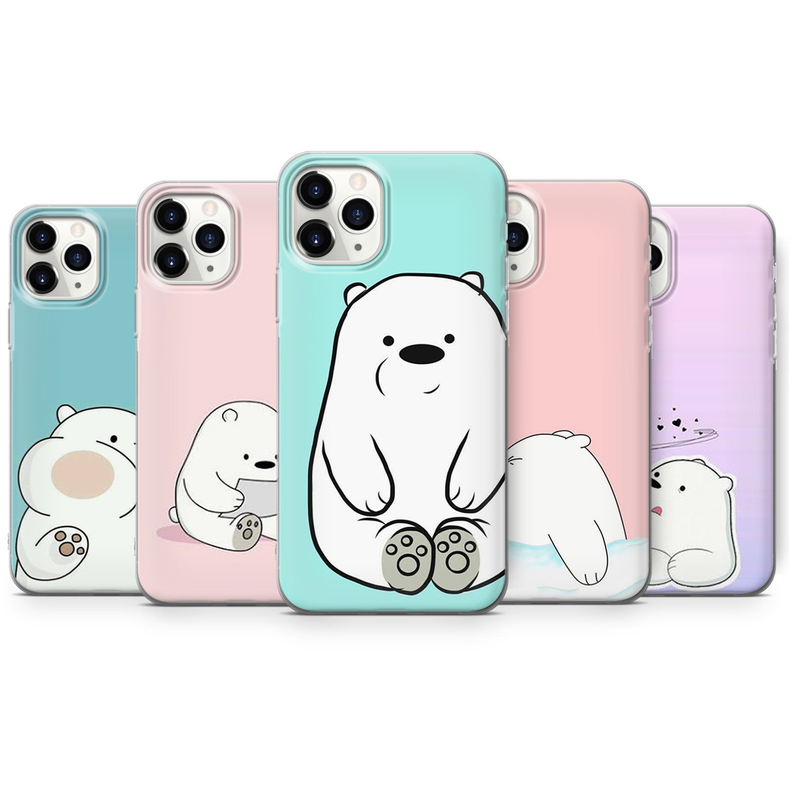 Cute bear Phone case fits for iPhone 12 mini 7 8 XS XR Etsy