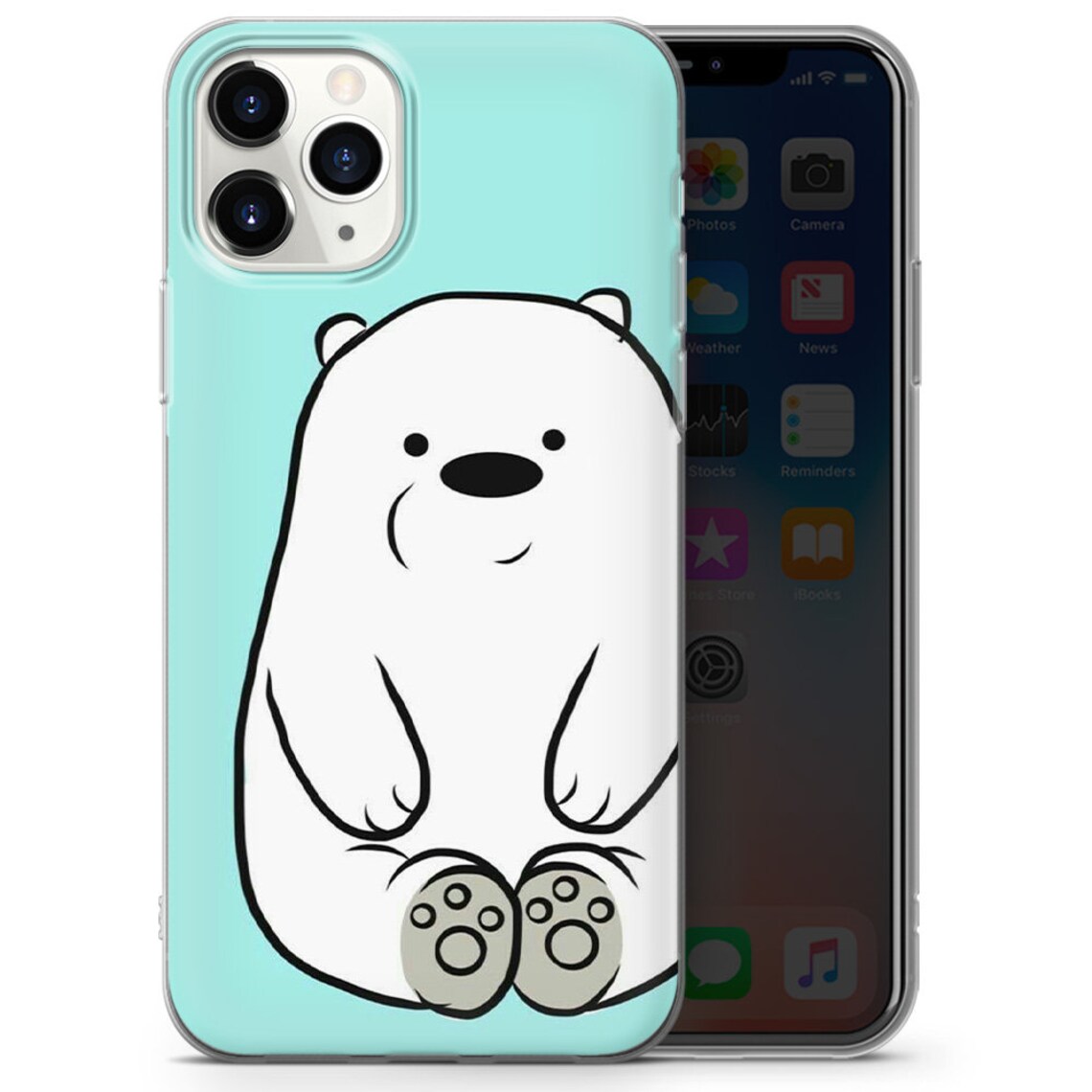 Cute bear Phone case fits for iPhone 12 mini 7 8 XS XR Etsy