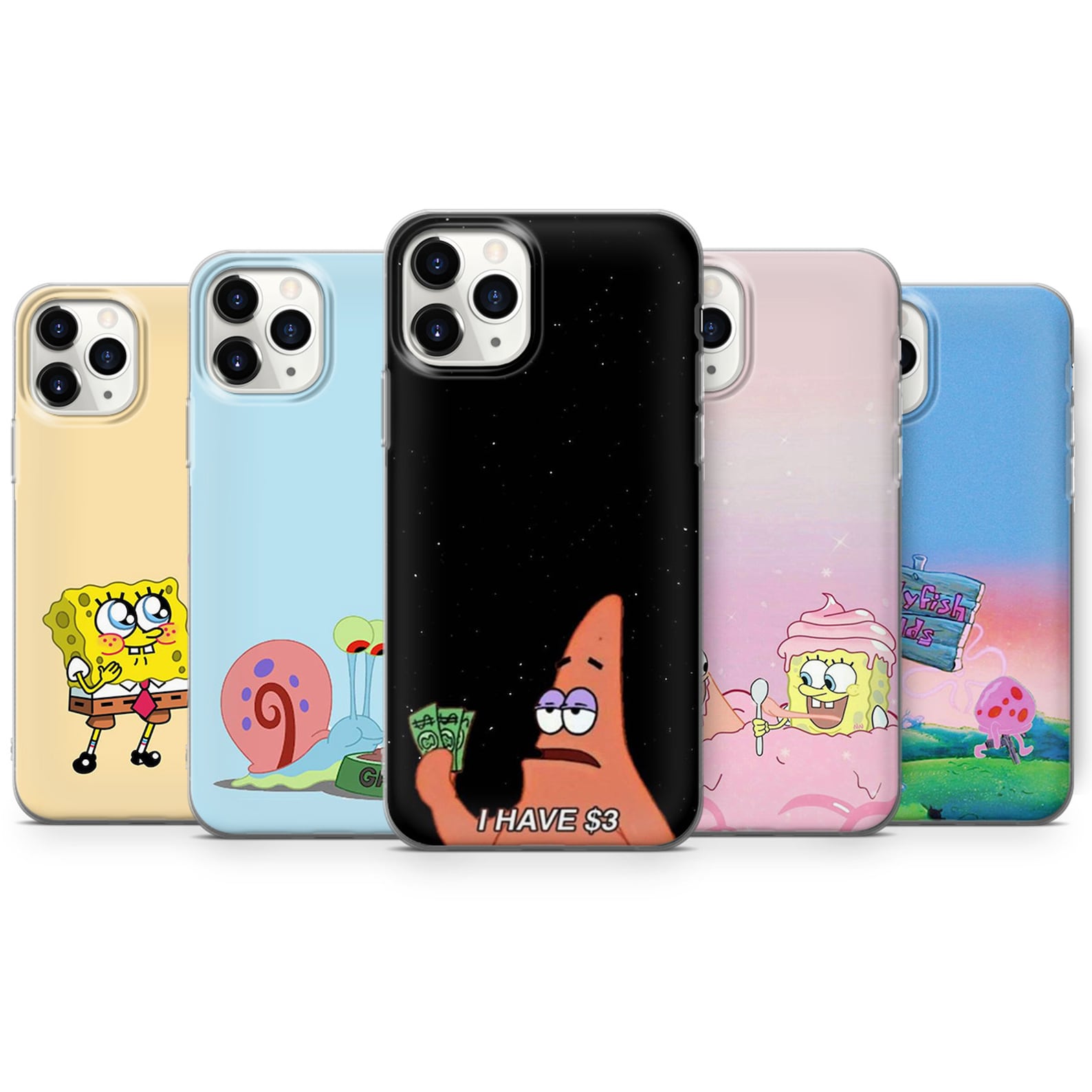 Spongebob phone case fits for iPhone 12 mini 7 8 XS XR Etsy