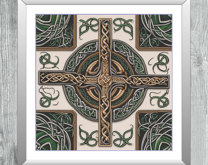 Celtic Stag | DMC Cross Stitch Pattern | Three Counted PDF Charts in Instant Download | Happy Stitching and Thanks for Visiting!