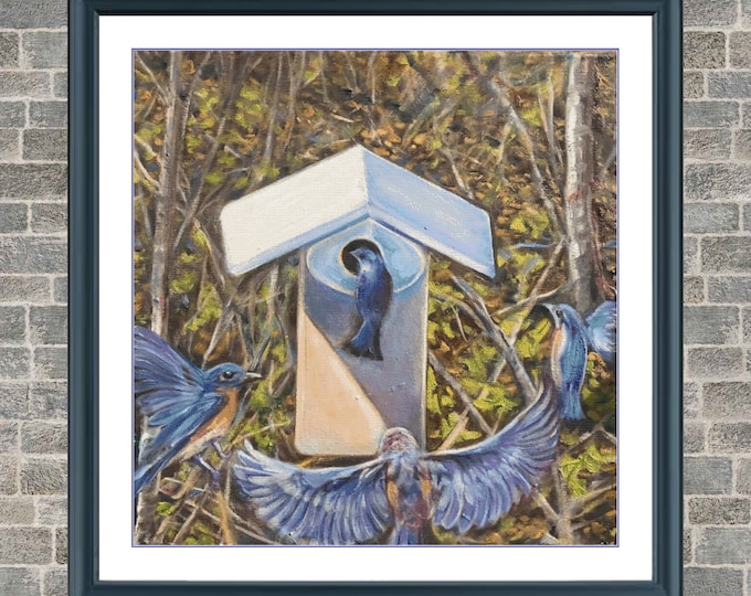 Eastern Bluebirds | Anchor Cross Stitch Pattern | Three Counted PDF Charts in Instant Download | Happy Stitching and Thanks for Visiting!
