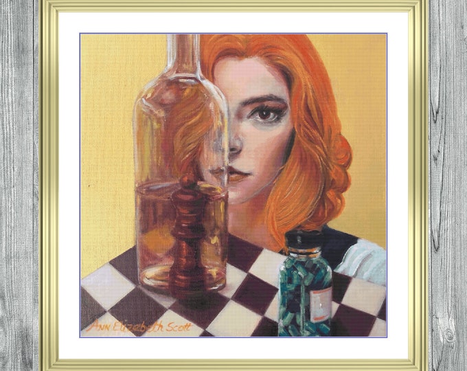 Queen's Gambit | Anchor Cross Stitch Pattern | Three Counted PDF Charts in Instant Download | Happy Stitching and Thanks for Visiting!
