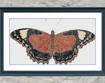 Butterfly 6 | DMC Cross Stitch Pattern | Three Counted PDF Charts in Instant Download | Happy Stitching and Thanks for Visiting!