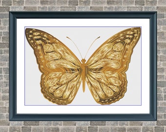 Butterfly 4 | Anchor Cross Stitch Pattern | Three Counted PDF Charts in Instant Download | Happy Stitching and Thanks for Visiting!