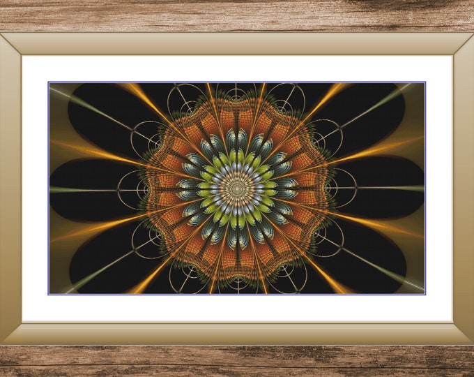 Fractal 3 | DMC Cross Stitch Pattern | Three Counted PDF Charts in Instant Download | Happy Stitching and Thanks for Visiting!