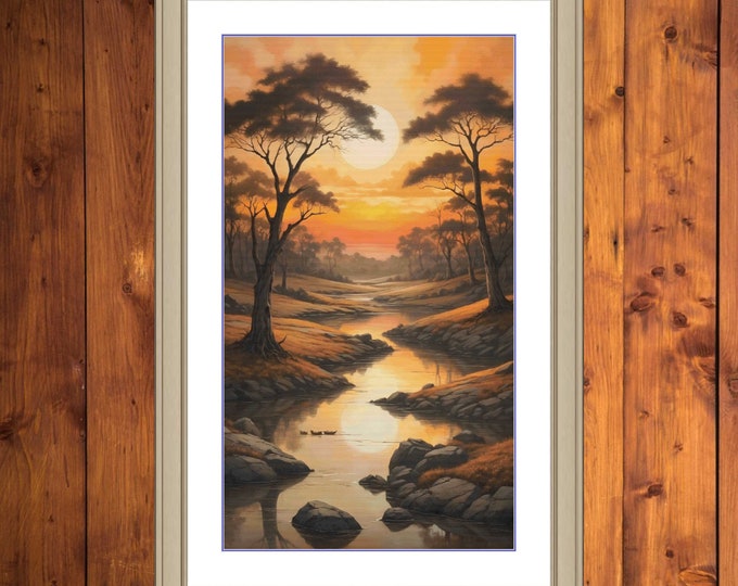 Tranquil River | DMC Cross Stitch Pattern | Three Counted PDF Charts in Instant Download | Happy Stitching and Thanks for Visiting!